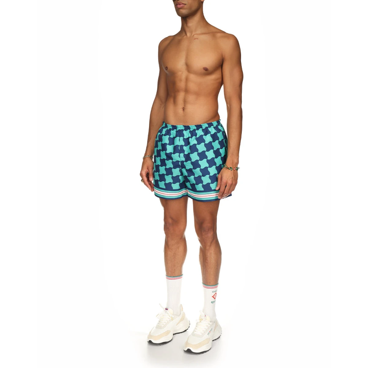 Pool Tile Swim Trunks view 3