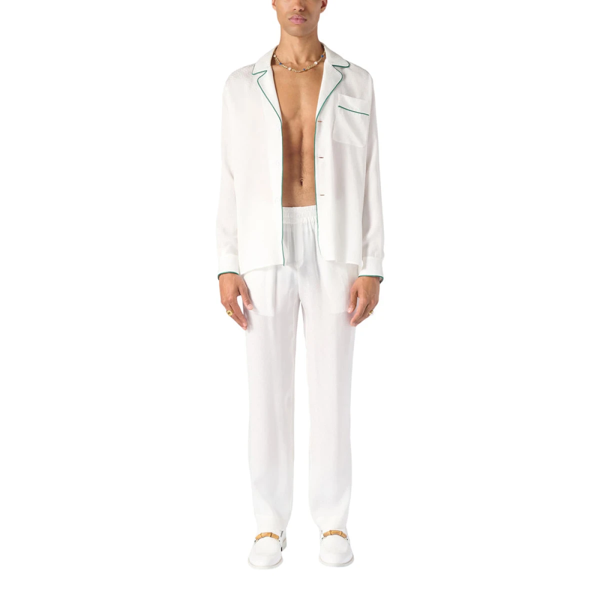 Monogram Pyjama Silk Trousers view 2